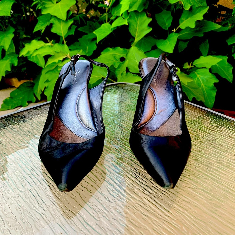 Kenneth Cole Black Slingback Pumps